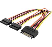 Cordon Digitus ordinateur, alimentation [2x Alimentation SATA femelle 15 pôles - 1x Alimentation SA