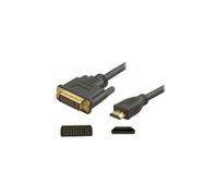 Cordon DVI MALE (DVI-I DUAL LINK 24+5) / HDMI MALE (19 POINTS) - CABLE 1.8M