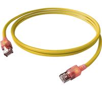 Cordon EasyLan DualBoot® LED Cat.6A (Classe EA) S/FTP, LSOH, jaune, 3 m