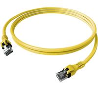 Cordon EasyLan DualBoot PushPull IP20, Cat.6A (Classe EA), S/FTP, jaune, 1 m
