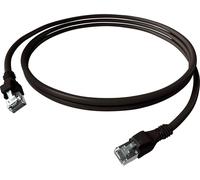Cordon EasyLan DualBoot PushPull IP20, Cat.6A (Classe EA), S/FTP, noir, 0,5 m