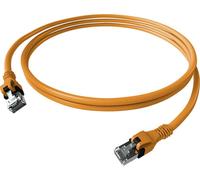 Cordon EasyLan DualBoot PushPull IP20, Cat.6A (Classe EA), S/FTP, orange, 7,5 m