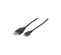Cordon eco USB 2.0 a / Micro b Noir - 1 m