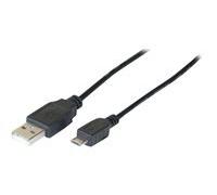 Cordon eco USB 2.0 A / MICRO B noir - 3 m