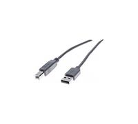 Cordon éco USB 2.0 type A /B gris - 0,6 m