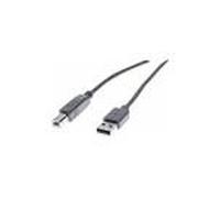 Cordon éco usb 2. 0 type a /b gris - 1,8 m