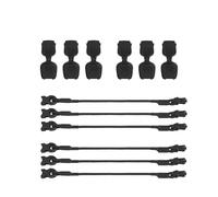 Cordon élastique Ajustable avec Boucle en Nylon, Sangles de rétention Multifonctions pour Poches Tactiques avec Trous de Drainage