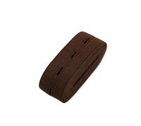 Cordon élastique avec trous, Bandes élastiques tissées for boutonnières 20 mm par mètres multicolores(Coffee,20mm 2yads)