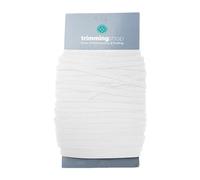 Cordon élastique blanc de 5 mm | 1 mètre de bande élastique plate | Corde élastique extensible pour couture, tricot, arts et artisanat, vêtements, projets de bricolage