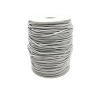 Cordon élastique Blanc, Rond, Fil élastique, Cordon pour la Fabrication de Bracelets, Colliers et Bijoux, idéal pour l'artisanat (2,5mm, élastique Blanc - 100 mètres)