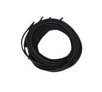 Cordon Élastique Corde élastique Rouge/Noire 2, mm x 10 m, Sangle en Caoutchouc Flexible for Fixation de bouée pêche, 1 pièce(Black)