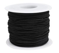 Cordon Élastique Multibrins Noir 1, 2mm, 50m, 4 Âmes, Bijoux | Perles, Bracelets DIY, Collier Artisanal, Caoutchouc Polyester, Flexible, Se Coupe, Facile à Nouer