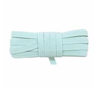 Cordon élastique plat et fin en latex pailleté, 2,5 ou 10 yards, 6 mm, 6 mm, pour carnet, boucles d'oreilles, robe, couture, bricolage, turquoise, 10 yards