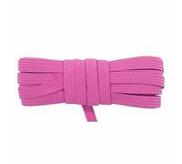 Cordon élastique plat et fin en latex pailleté, 2,5 ou 10 yards, 6 mm, 6 mm, pour carnet, boucles d'oreilles, robe, couture, bricolage, rose vif, 4,6 m