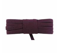 Cordon élastique plat et fin en latex pailleté, 2,5 ou 10 yards, 6 mm, 6 mm, pour carnet, boucles d'oreilles, robe, couture, bricolage, bordeaux, 4,6 m