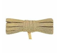 Cordon élastique plat fin en latex de 6 mm, 2,5 ou 10 yards, 6 mm, pour carnet, boucle d'oreille, couture, robe, paillettes cuivrées, 1,8 m