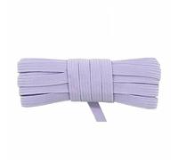 Cordon élastique plat fin en latex de 6 mm, 2,5 ou 10 yards, pour carnet, boucle d'oreille, couture, robe, orchidée claire, 10 yards