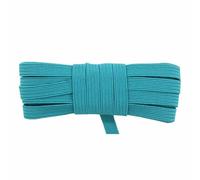 Cordon élastique plat fin en latex pailleté, 2,5 ou 10 yards, 6 mm, 6 mm, pour carnet, robe, couture, bricolage, bleu tornade, 10 yards