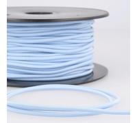 Cordon élastique rond bleu clair 3 mm au mètre