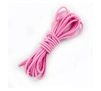 Cordon élastique Rond coloré de 4 mm, 5/10/20/30/40/50 m, for Cheveux, Ceintures, Couture, Cordon à Ressort(Pink,10METERS(2 Rolls)_4.0MM)