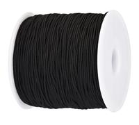 Cordon élastique Rond de 2 mm, Bande élastique pour Masque de Couture, Bricolage tressé Doux, Couture, Fabrication de vêtements, Cordon élastique, Noir, 10 mètres