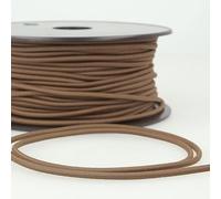 Cordon élastique rond marron chocolat 3 mm au mètre