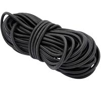 Cordon Élastique Rond Noir 1mm x 5m - Fil Élastique Couture et Chapeau | épaisseur fine et discrète, souple, se coupe et se noue net, idéal masques, bandeaux, ourlets et travaux délicats