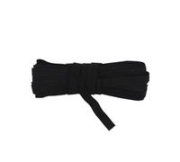 Cordon élastique tricoté en nylon et élasthanne de 7 mm pour bandeau, couvre-visage et garniture de couture,Noir,10 mètres