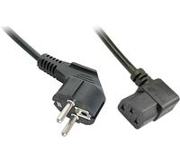 Cordon électrique LINDY alimentation [1x Prise mâle + contact de protection - 1x Secteur femelle C13] 3.00 m noir