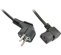 Cordon électrique LINDY alimentation [1x Prise mâle + contact de protection - 1x Secteur femelle C13] 5.00 m noir