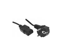 Cordon d'alimentation PC CEE7 / C13 noir - 10,0 m