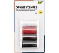 Cordon en caoutchouc BASIC, 4 couleurs de 5 m assorti