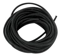 Cordon En Coton Ciré 2 Mm Noir 5 M