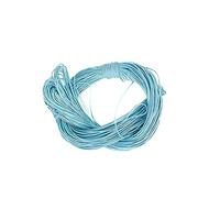 Cordon en Coton ciré de 44 m de Long - 1 mm - Bleu Ciel - Décorations Faites à la Main en Coton Naturel bohème macramé - Suspension Murale pour