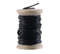 Cordon en coton ciré Noir 5m