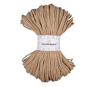 Cordon en Coton tressé - 3 mm - 100 m - 46 Couleurs - 46 Couleurs - pour macramé - Sznurkomania (Caramel)