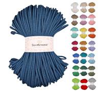 Cordon en coton tressé 5 mm 100 m 46 couleurs - Cordon pour macramé - Fil de qualité supérieure - Sznurkomania (essence)