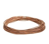 Cordon en cuir marron - vidaXL - Ø2,5 mm - 5 m - Résistant à l'eau - Texture lisse