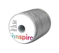 Cordon en Cuir métallique argenté 2,0 mm 100 m.