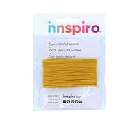 Cordon en Cuir Naturel Jaune 2,0 mm 5 m.