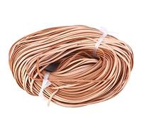 Cordon en Cuir Plat de 100 M, Cordon de Tressage Manuel en Cuir Plat pour la Fabrication de Bijoux, Colliers, Bracelets, Kumihimo Tressage Wraps[Couleur Primaire 3mm*1mm100m] Fils et Cordes