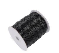 Cordon en cuir pour collier, Cordons De Corde Cire En Cuir 10 Mètres Lot 0.5-2.5mm Multicolore for La Fabrication Bijoux À Bricoler Soi-même(Schwarz,2.5mm)