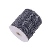 Cordon en cuir pour collier, Cordons De Corde Cire En Cuir 10 Mètres Lot 0.5-2.5mm Multicolore for La Fabrication Bijoux À Bricoler Soi-même(Dark Grey,2mm)
