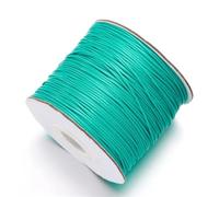 Cordon en cuir pour collier, Cordons De Corde Cire En Cuir 10 Mètres Lot 0.5-2.5mm Multicolore for La Fabrication Bijoux À Bricoler Soi-même(Turquoise,1.2mm)
