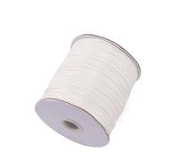 Cordon en cuir pour collier, Cordons De Corde Cire En Cuir 10 Mètres Lot 0.5-2.5mm Multicolore for La Fabrication Bijoux À Bricoler Soi-même(White,0.8mm)