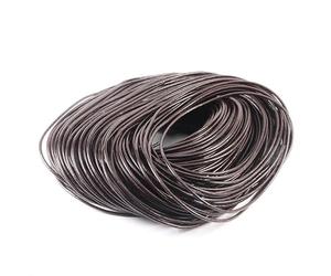 Cordon en cuir pour collier, Cordons Ronds En Cuir De Vache for La Fabrication Bijoux, Multicolore, 1-6 Mm X 2-5 M(Dark Brown,3mm X 5meters)