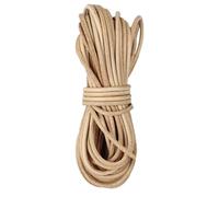 Cordon en Cuir Rond 2mm Diamètre,5 m Lacet Marron,Lanière Cuir Fil Cordon Fournitures,Tannage Végétal,pour L'artisanat Créatif du et la Décoration de DIY-Couleur Primaire