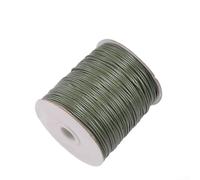 Cordon en cuir synthétique pour collier et bracelet - 10 mètres - Pour corde tressée, diverses utilisations - 0 8 mm/1 0 mm/1 2 mm (0,8 mm, vert armée)
