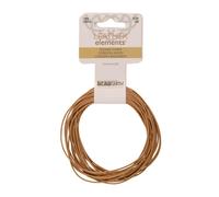 Cordon en cuir The Beadsmith - Naturel - Bobine de 1 mm - 5 yards/1,52 mètre - Lanière en cuir indien idéale pour tresser des colliers de perles,