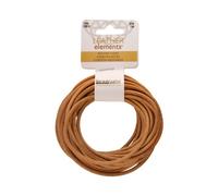 Cordon en cuir The Beadsmith - Naturel - Bobine de 3 mm - 5 yards/1,52 mètre - Lanière en cuir indien idéale pour tresser des colliers de perles,